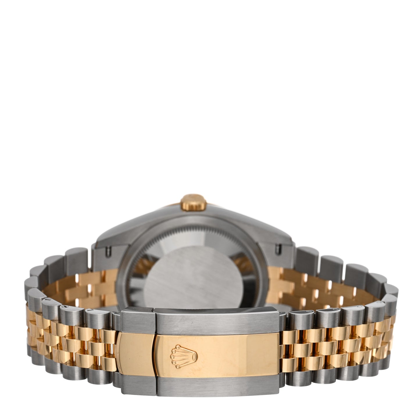 Stainless Steel 18K Yellow Gold Diamond 36mm Oyster Perpetual Datejust Watch Silver Roman 126233