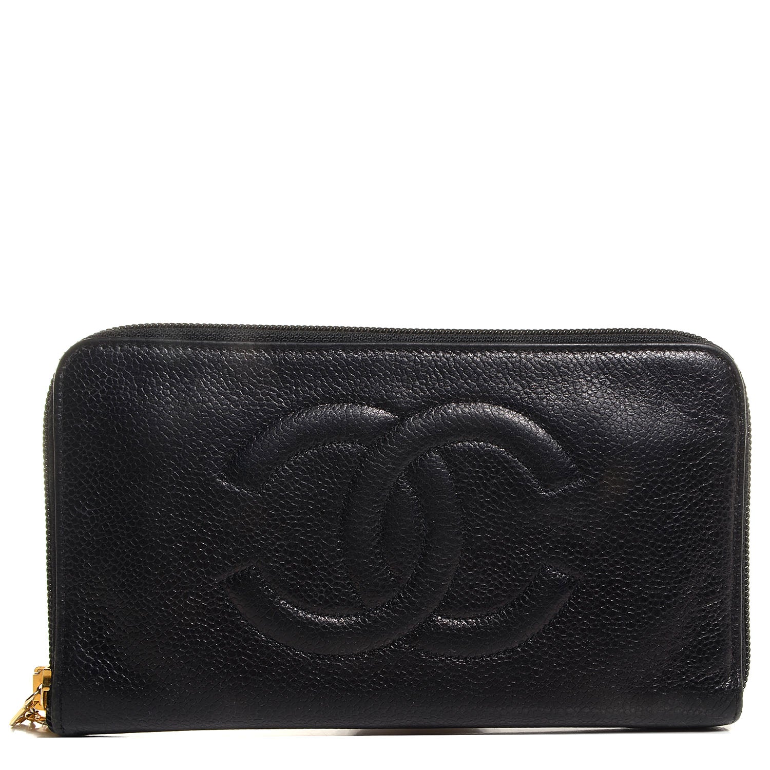 Chanel Caviar Large Timeless CC Zip Around Wallet Black 1 of 8