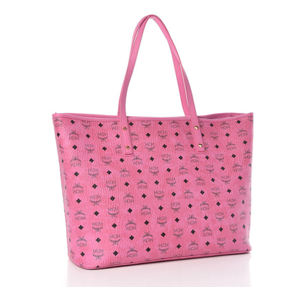 MCM Visetos Large Anya Shopper Tote Pink 3 of 10