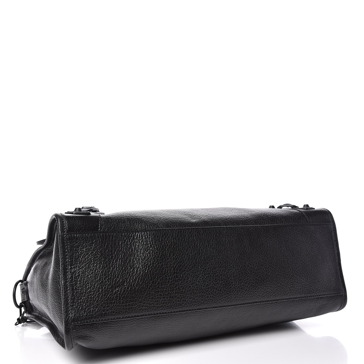 Balenciaga Shiny Grained Goatskin Black Metallic Edge City Black 4 of 10