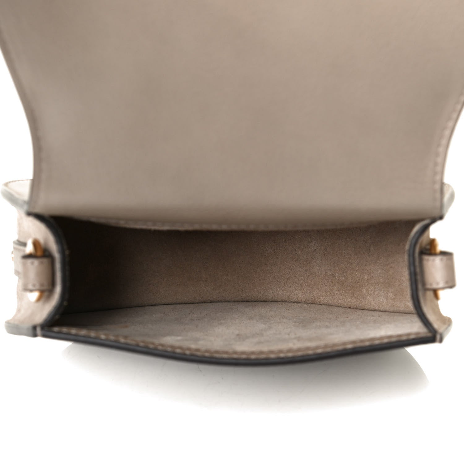 Chloe Calfskin Suede Small Nile Bracelet Bag Motty Grey 16 of 25