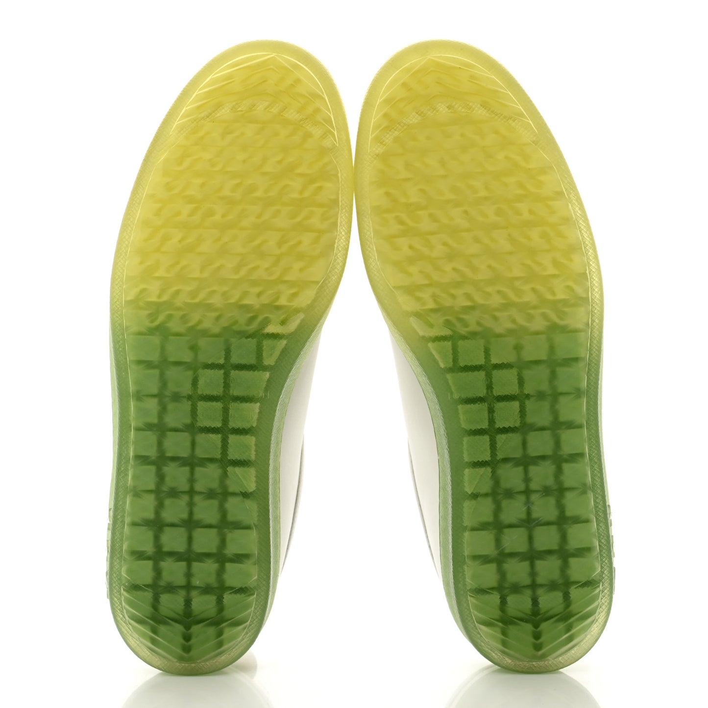 Calfskin Mens Luxembourg Samothrace Sneakers 8 White Yellow Green