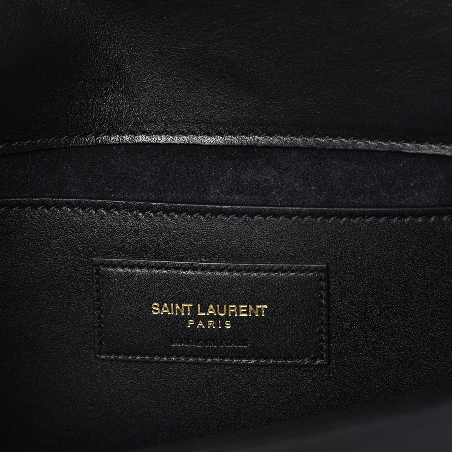 Calfskin Classic Monogram Tassel Clutch Black