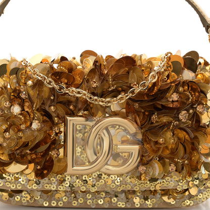 Dolce & Gabbana Sequin DG Shoulder Bag Oro 7 of 9
