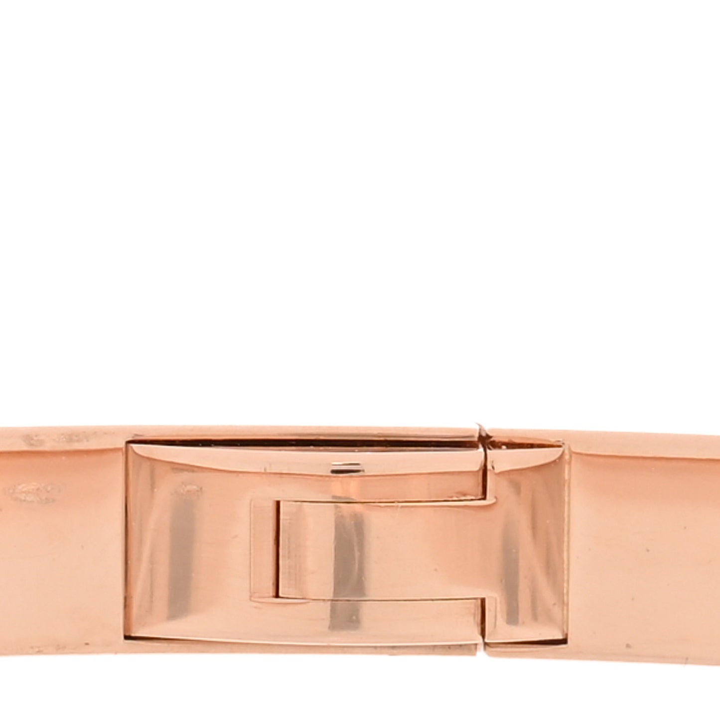 18K Pink Gold 6 Diamond Small LOVE Bracelet 17