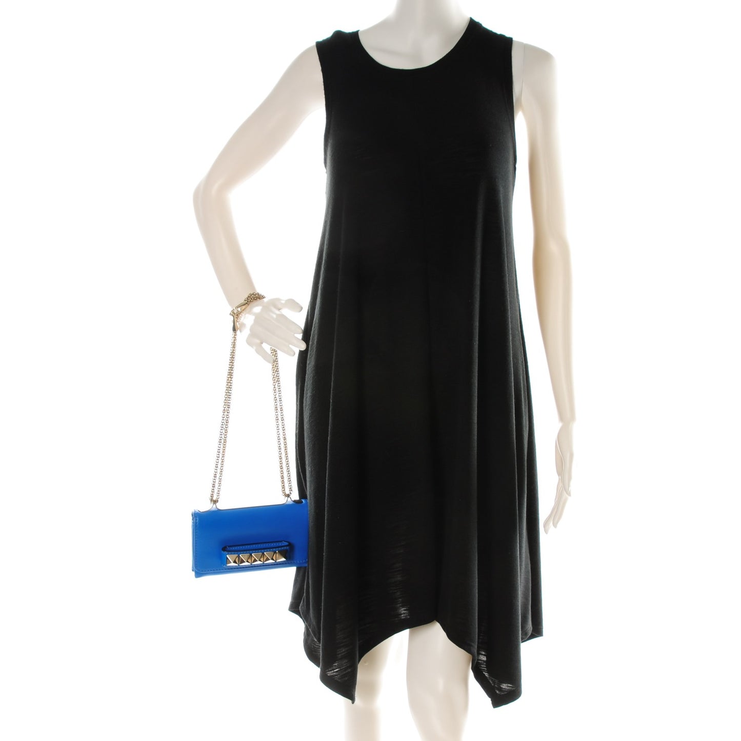 Nappa Mini Va Va Voom Shoulder Bag Blue Fluo