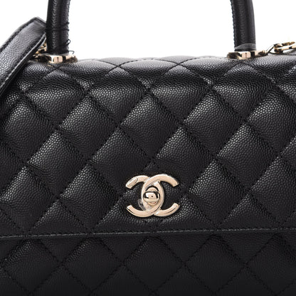 Chanel Caviar Quilted Mini Coco Handle Flap Black 10 of 10