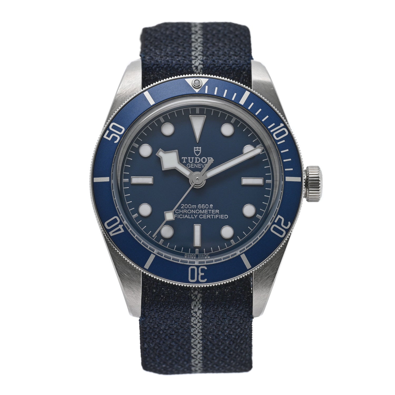 TUDOR Stainless Steel Fabric 39mm Black Bay Fifty Eight Automatic Watch Blue 79030B 1 of 5