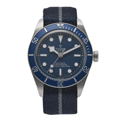 TUDOR Stainless Steel Fabric 39mm Black Bay Fifty Eight Automatic Watch Blue 79030B 1 of 5