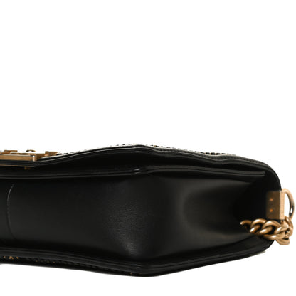 Chanel Calfskin Quilted New Medium Boy Top Handle Flap Black 10 of 16