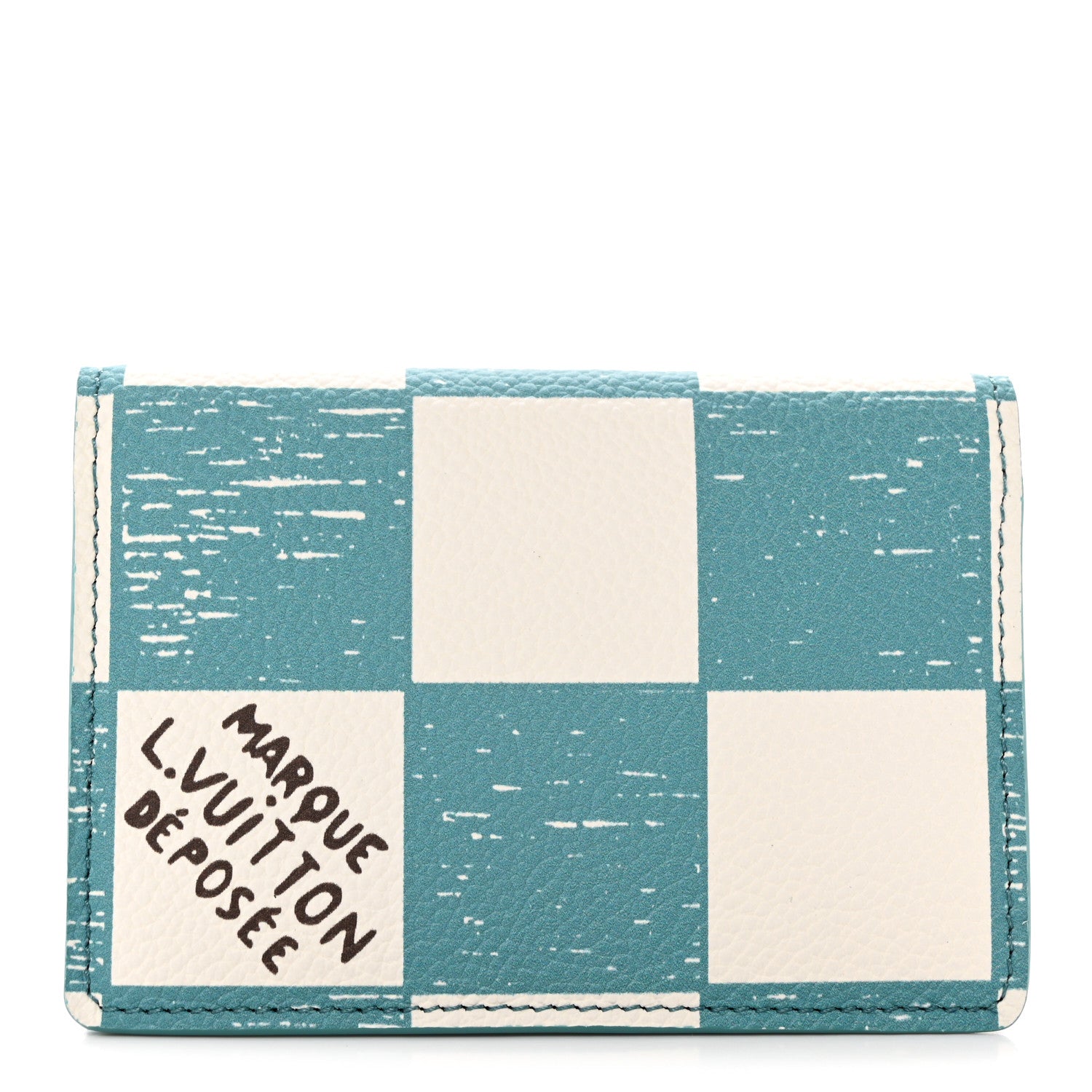 Louis Vuitton Damier Checkerboard Pocket Organizer Teal 1 of 7