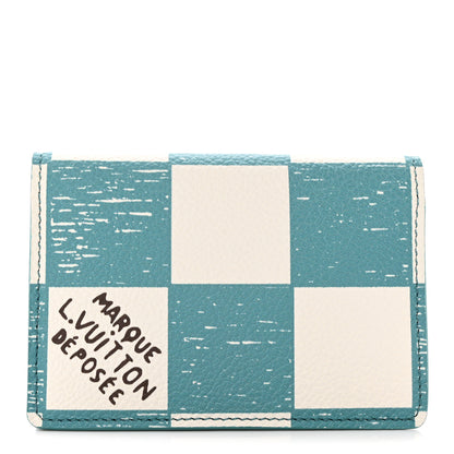 Louis Vuitton Damier Checkerboard Pocket Organizer Teal 1 of 7