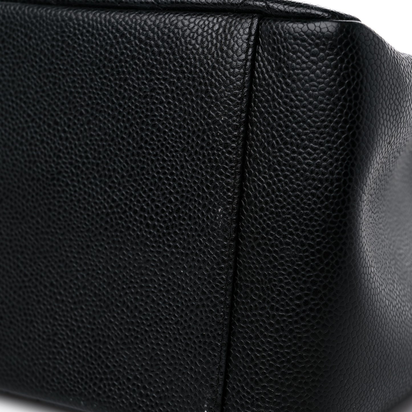 Caviar Quilted Grand Shopping Tote GST Black