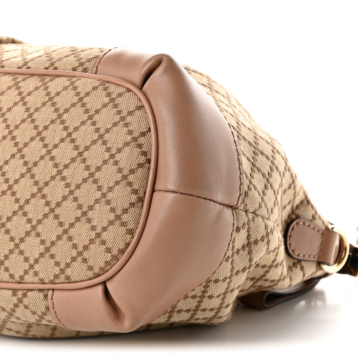Diamante Medium Sukey Top Handle Bag Beige Pink