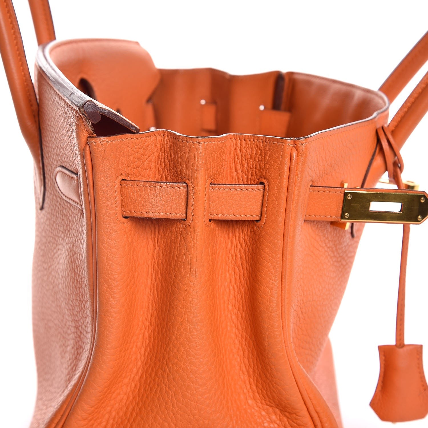 Hermes Taurillon Clemence Birkin 30 Orange 12 of 39