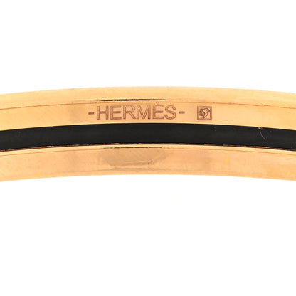 Hermes Enamel Printed Flagship Extra Narrow Bracelet 65 White 4 of 5