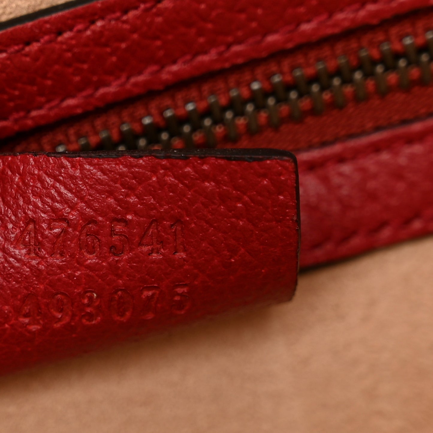 GG Supreme Monogram Small Queen Margaret Top Handle Bag Red