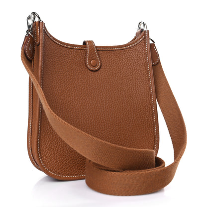 Hermes Taurillon Clemence Evelyne TPM Gold 3 of 10