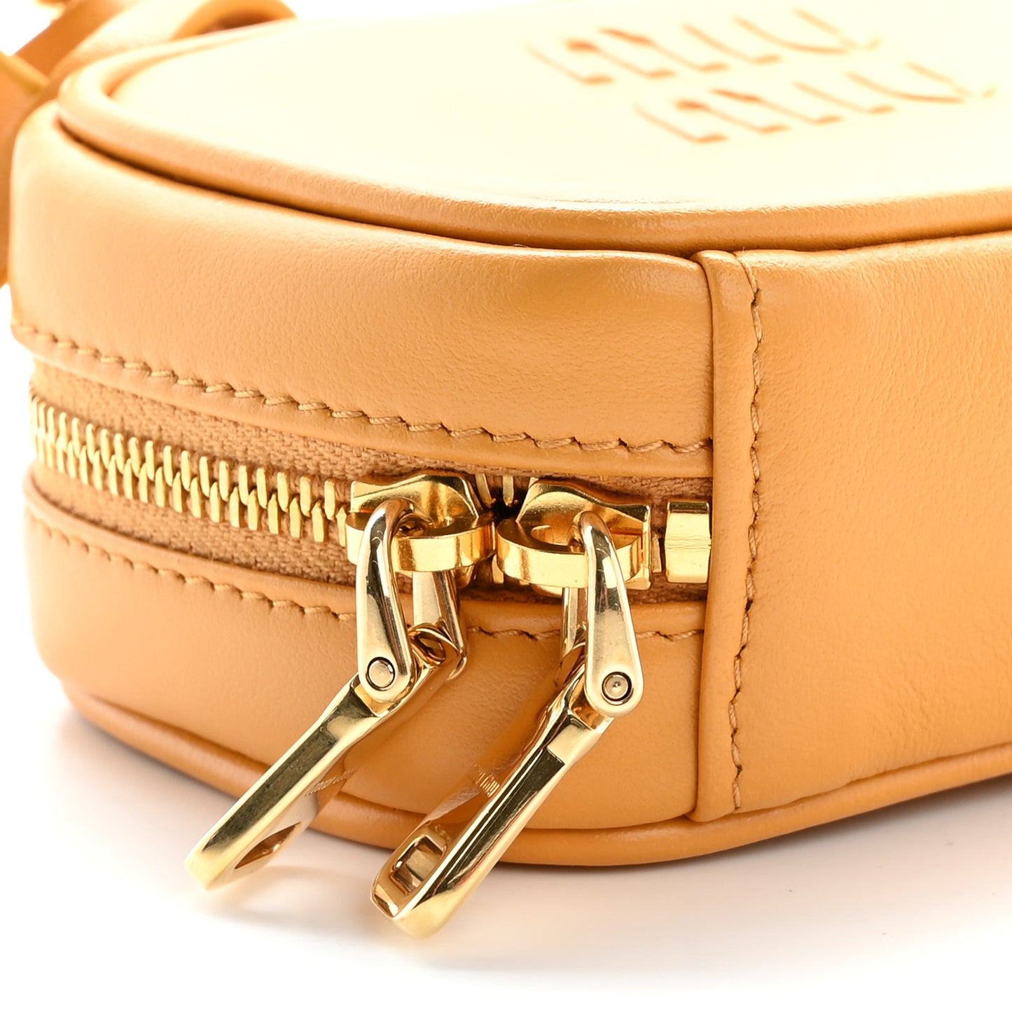 Calfskin Beau Micro Bag Pomegranate Yellow