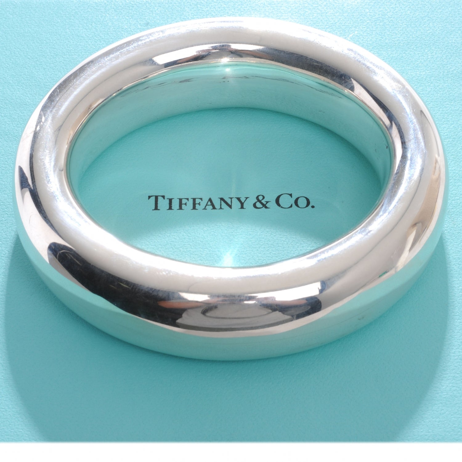 Tiffany Sterling Silver Elsa Peretti Doughnut Bangle Bracelet 1 of 5