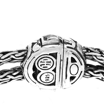 John Hardy Sterling Silver Black Sapphire Kali Four Station Bracelet 4 of 4
