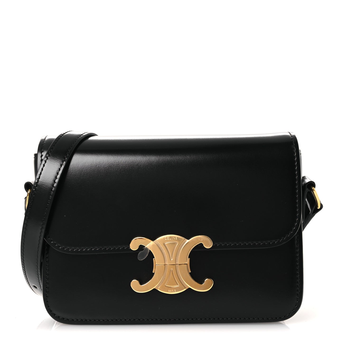 Shiny Calfskin Teen Triomphe Black