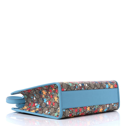 Gucci GG Supreme Monogram Star Print Childrens Tote Blue Multicolor 4 of 9