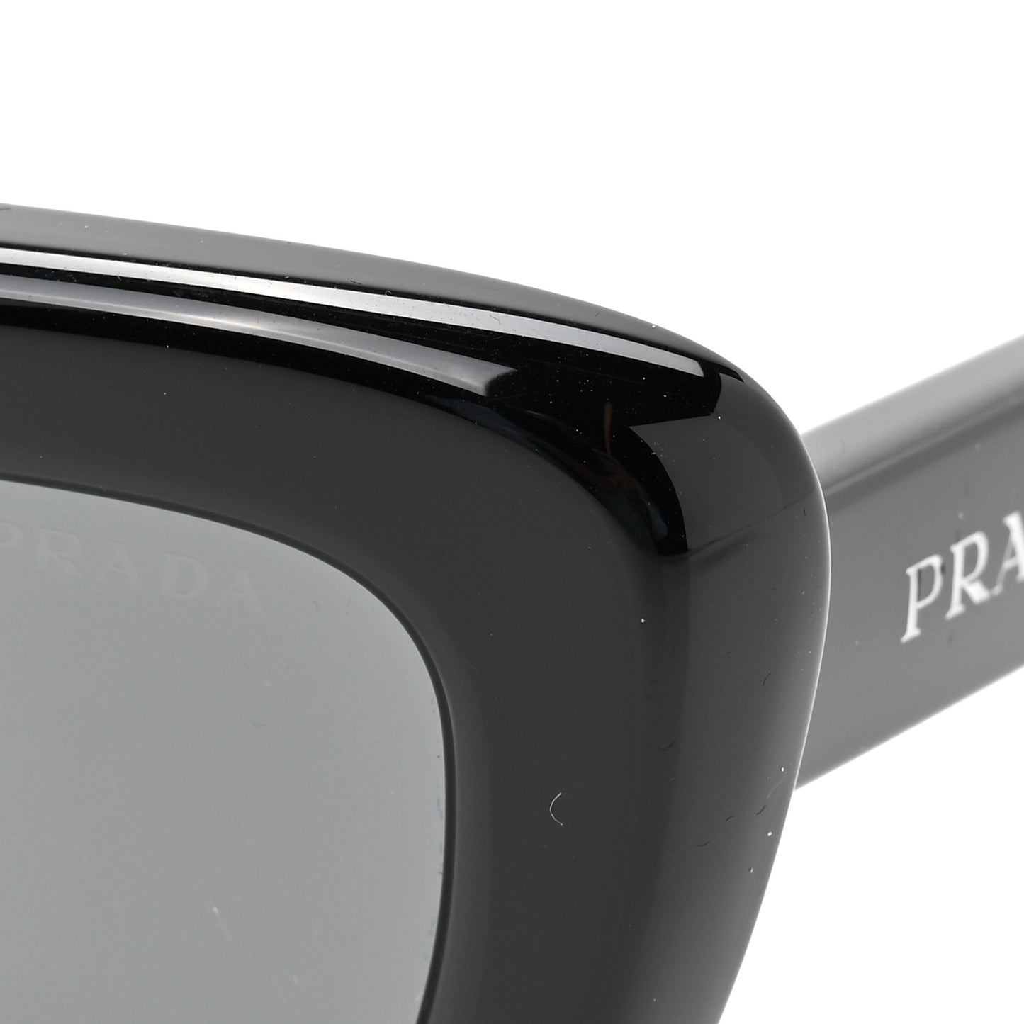 Acetate Rectangular Sunglasses SPR D07 Black