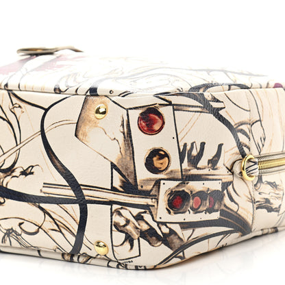 Prada X JAMES JEAN Cervo Lux Fairy Print Large Double Handle Boston Bag Prugna 11 of 12