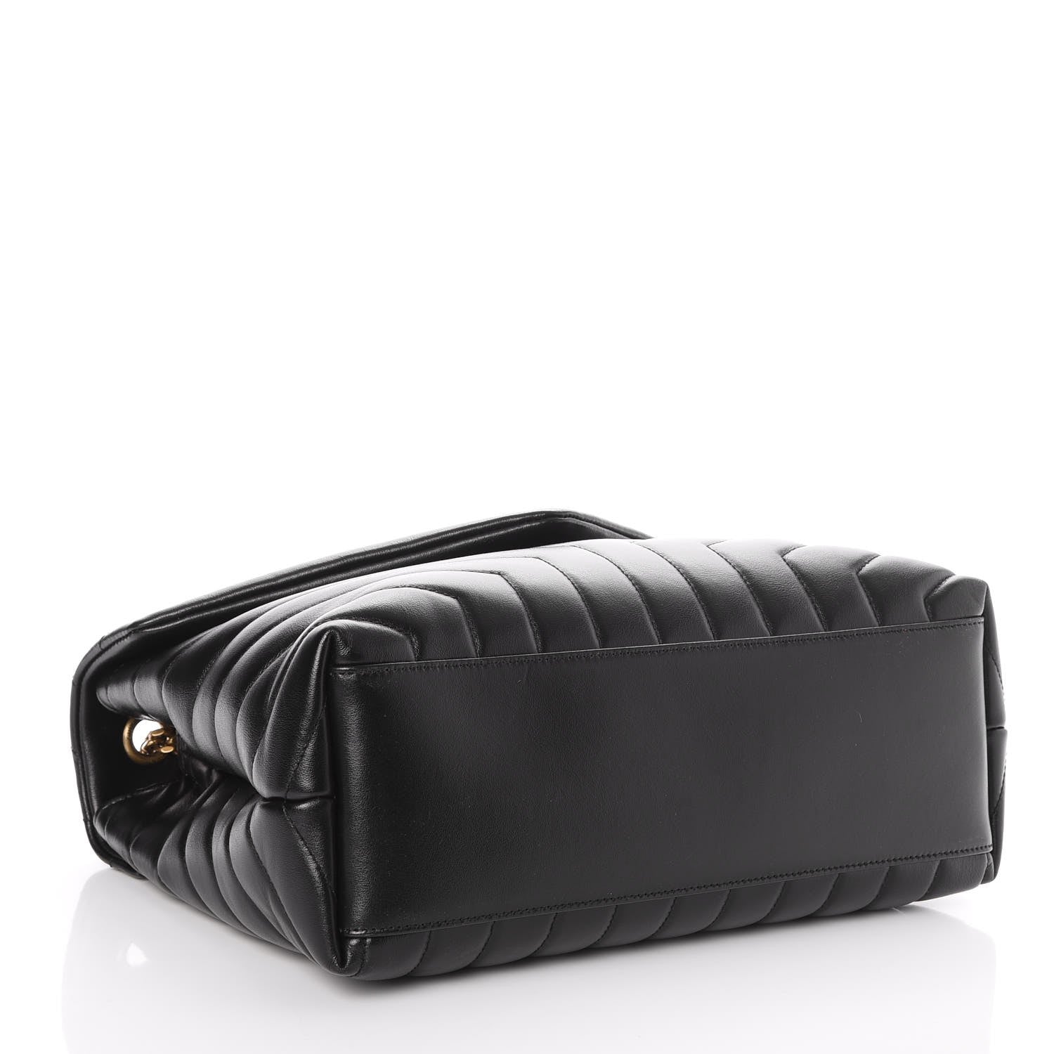 Saint Laurent Calfskin Y Quilted Monogram Medium Loulou Chain Satchel Black 5 of 8