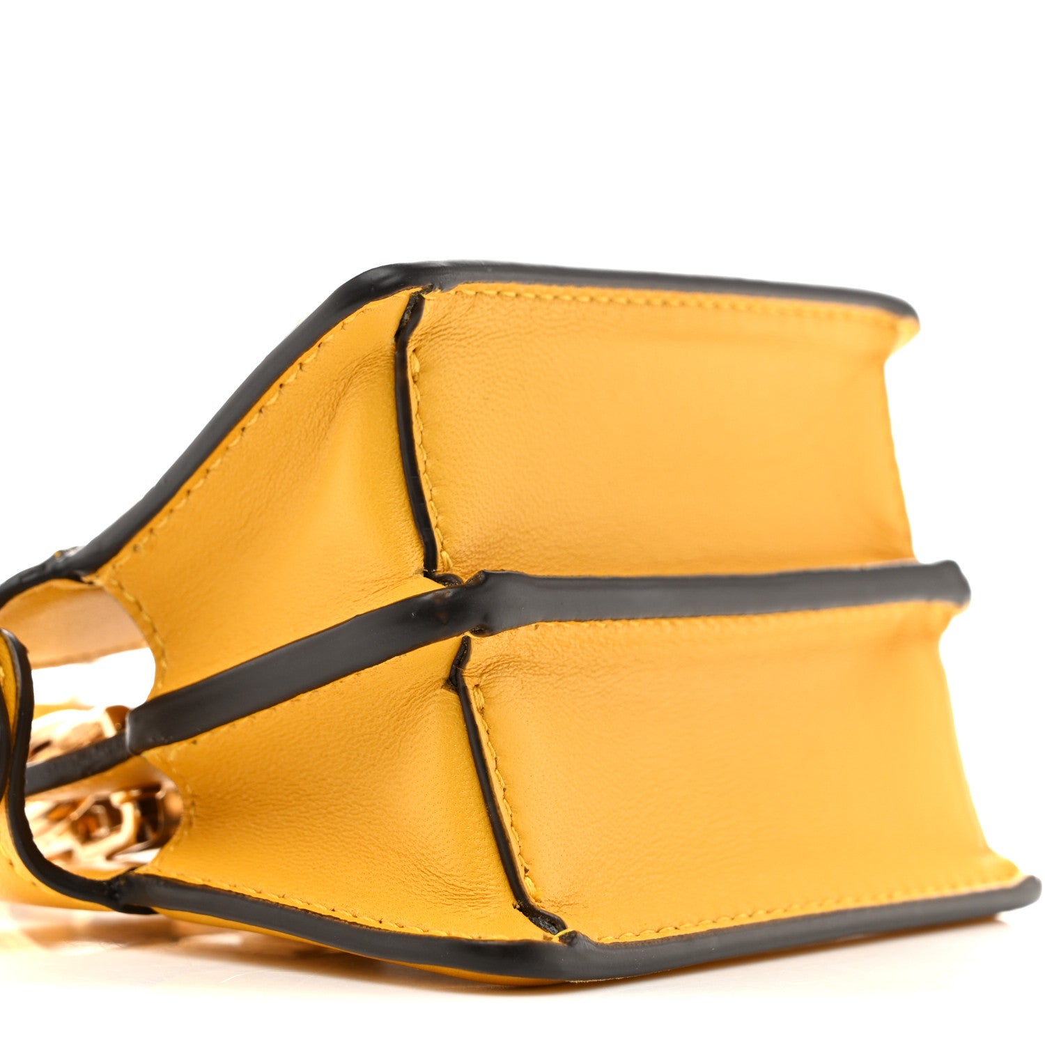 Fendi Shiny Nappa Nano Peekaboo Maxi Handle Satchel Mimosa 9 of 12