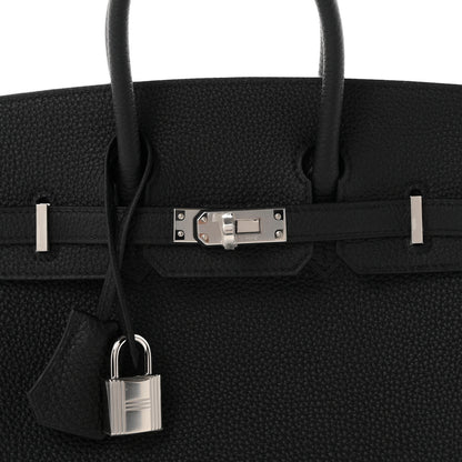 Hermes Togo Birkin 25 Black 7 of 10