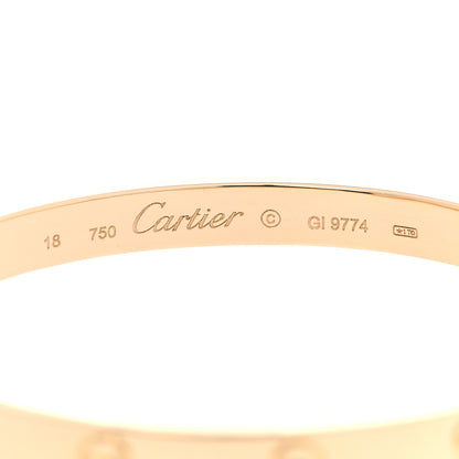 Cartier 18K Yellow Gold LOVE Bracelet 18 4 of 6