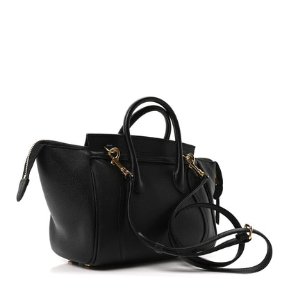 Celine Grained Calfskin Little New Luggage Black 3 of 10