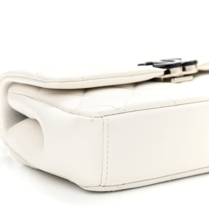 Chanel Caviar Quilted My Everything Small Flap White Black 9 of 10