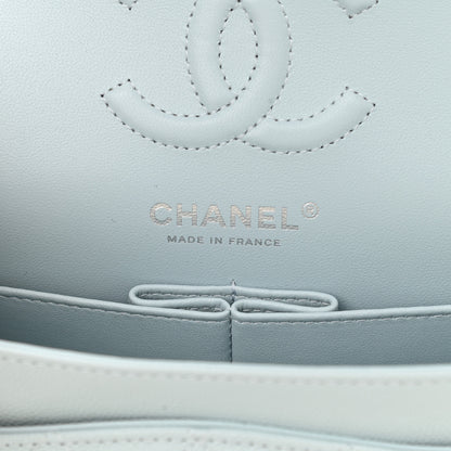 Chanel Caviar Quilted Small Double Flap Light Blue 5 of 10