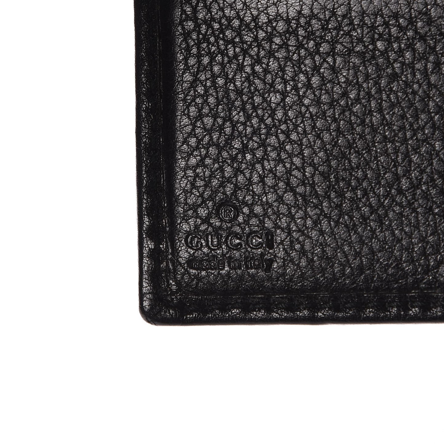 Calfskin Web Horsebit French Flap Wallet Black