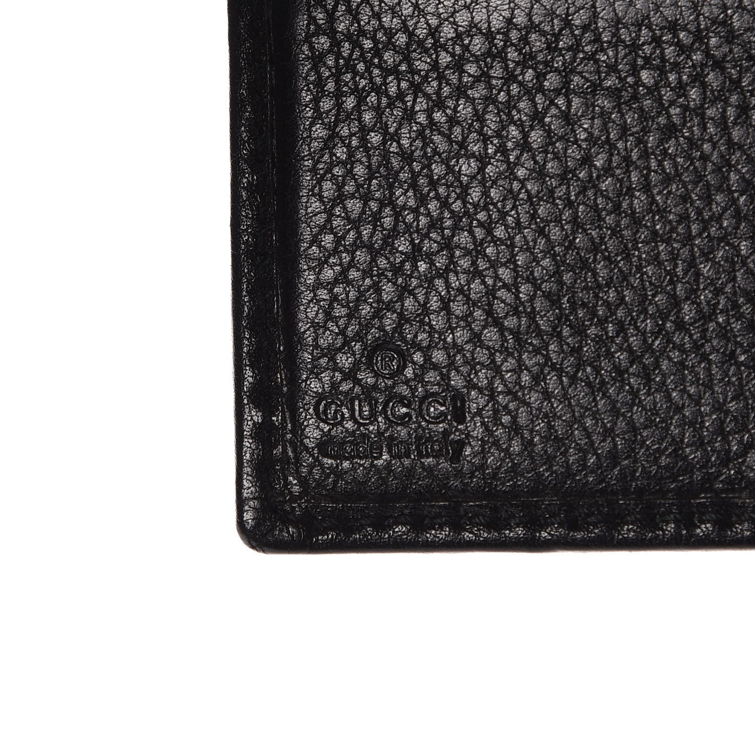 Gucci Calfskin Web Horsebit French Flap Wallet Black 6 of 7