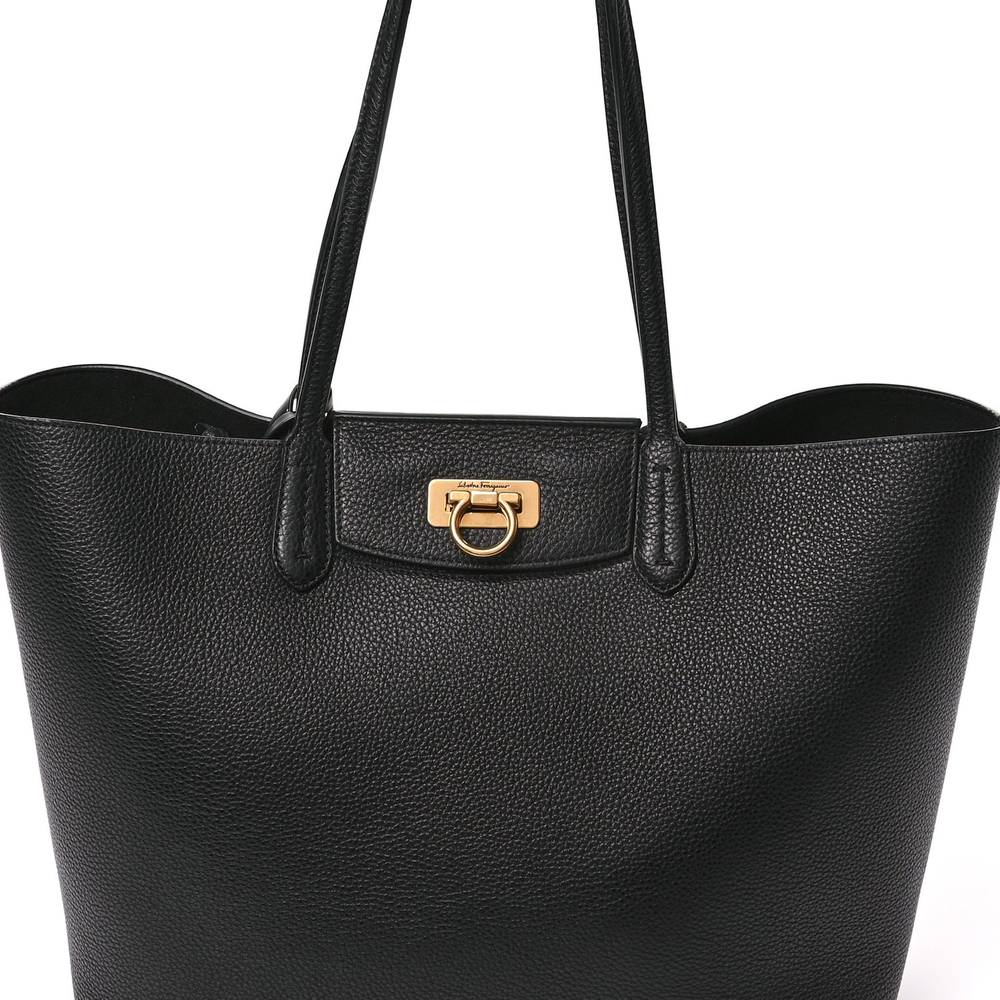 Calfskin Travel Tote Black