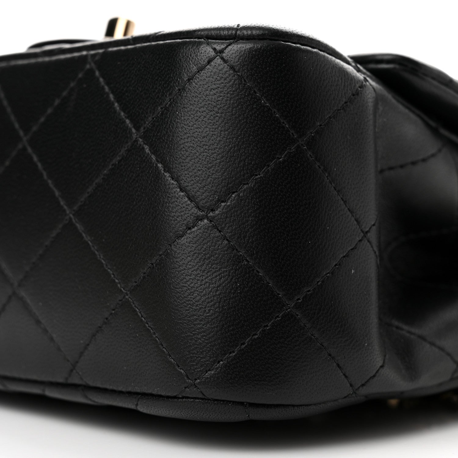 Chanel Lambskin Quilted Mini Square Flap Black 10 of 11