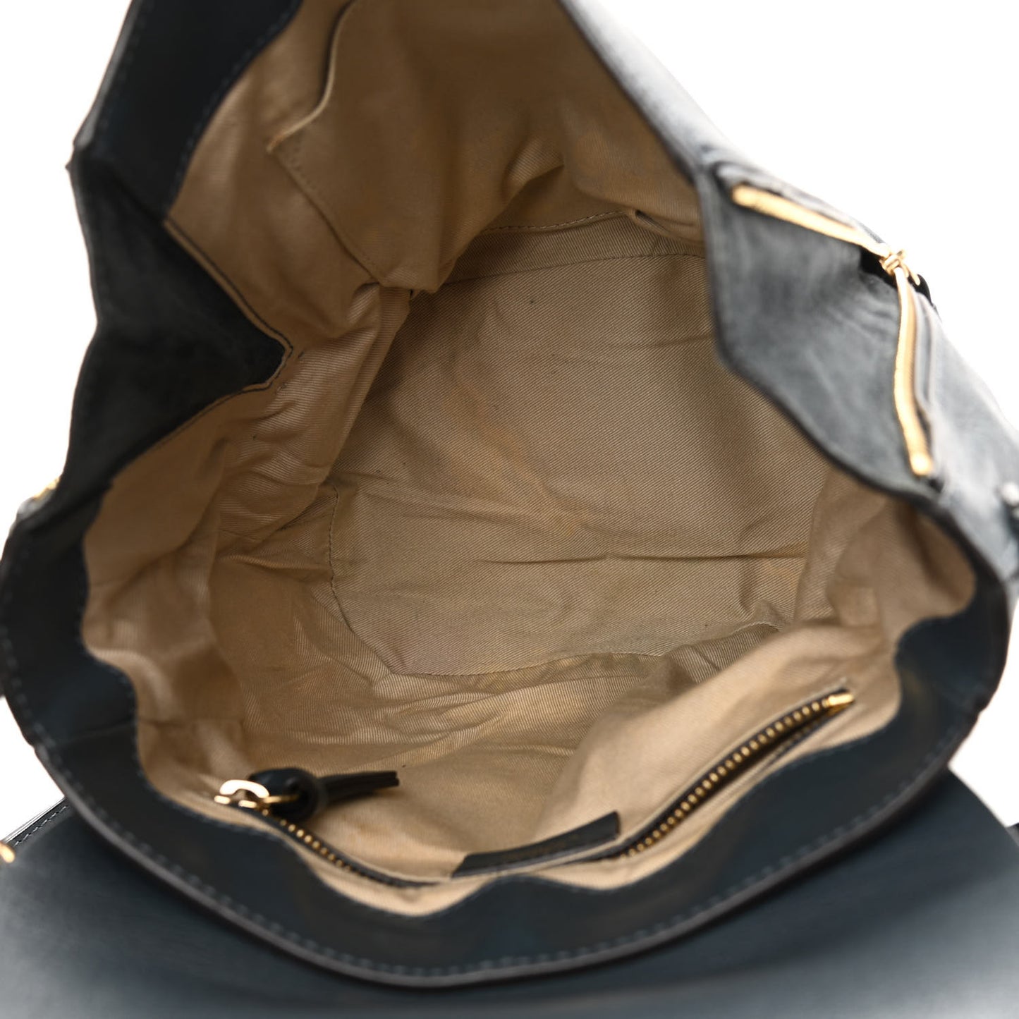 Suede Calfskin Medium Faye Backpack Silver Blue