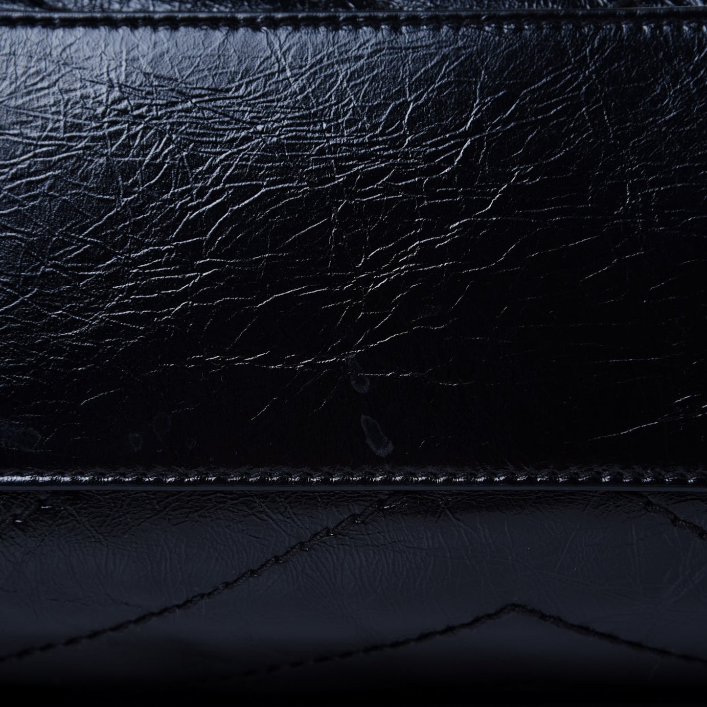 Crinkled Calfskin Matelasse Monogram Medium Niki Shopper Tote Black