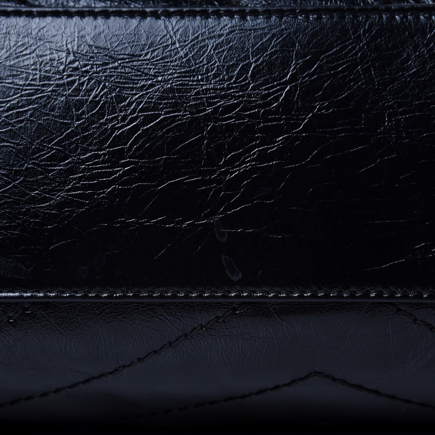 Saint Laurent Crinkled Calfskin Matelasse Monogram Medium Niki Shopper Tote Black 20 of 22