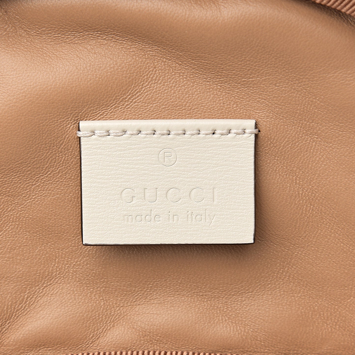 Calfskin Trapuntata Zumi Belt Bag Off White