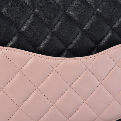 Chanel Lambskin Quilted Jumbo Cuba Color Flap Black 9 of 9