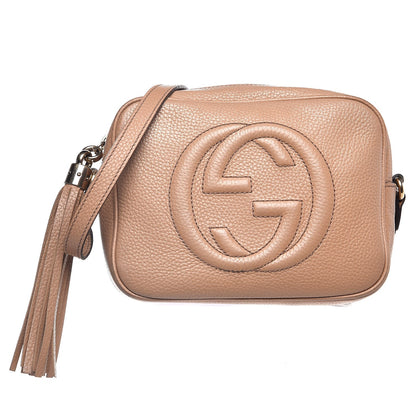Gucci Pebbled Calfskin Small Soho Disco Bag Rose Beige 1 of 18
