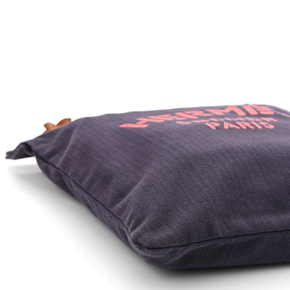 Hermes Canvas Swift Aline Grooming Bag Navy 9 of 11