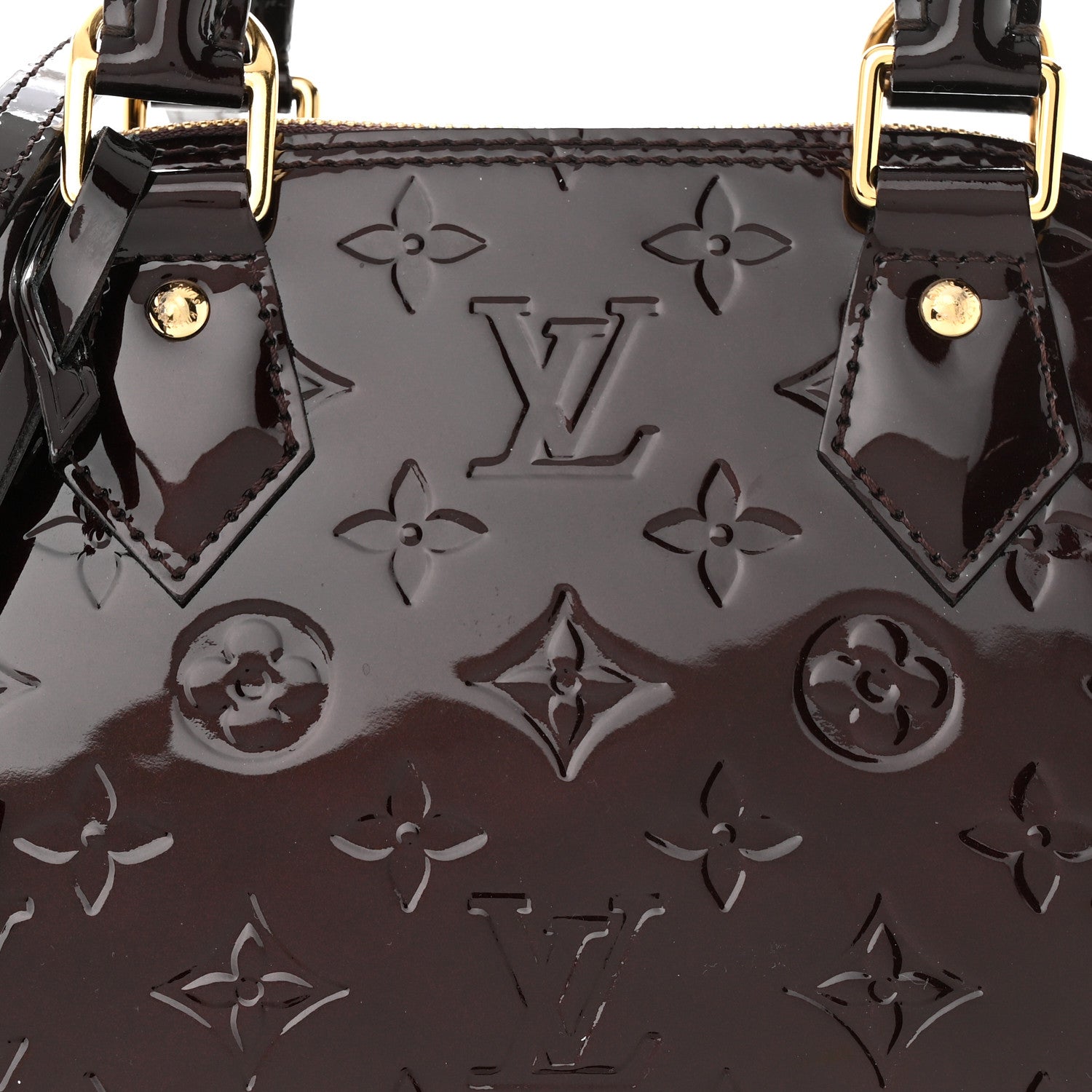 Louis Vuitton Vernis Alma BB Amarante 7 of 9