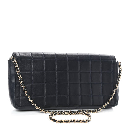 Chanel Lambskin East West Chocolate Bar Flap Black 3 of 10