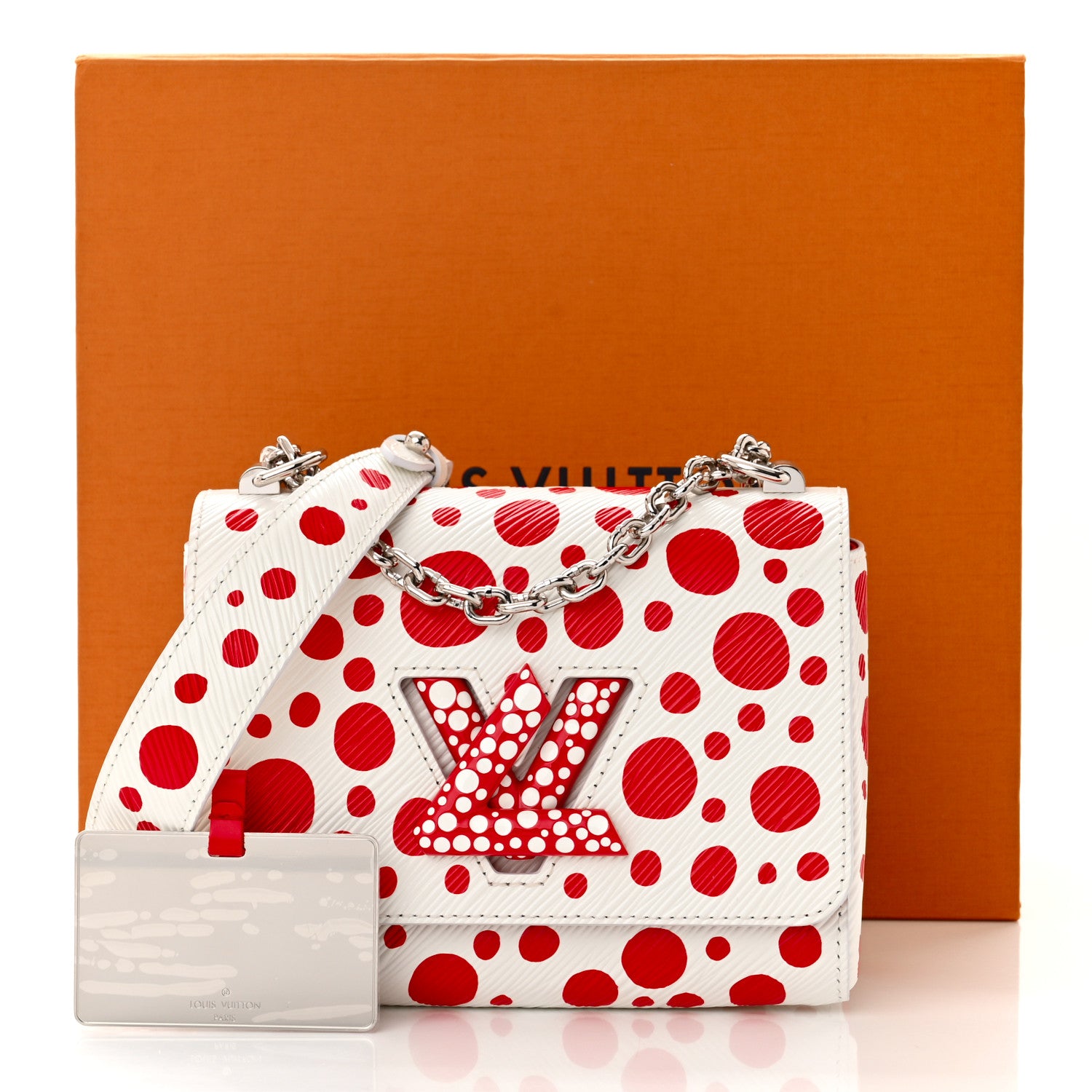 Louis Vuitton LV X YK Epi Infinity Dots Twist Shoulder Bag PM White Red 12 of 12